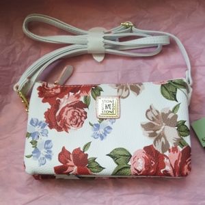 NWT Stone & Co. Rose Bloom Trifecta  bag